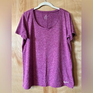 💕 Nike 💕 Women's Dri-Fit Sort Sleeve U Neck Top
